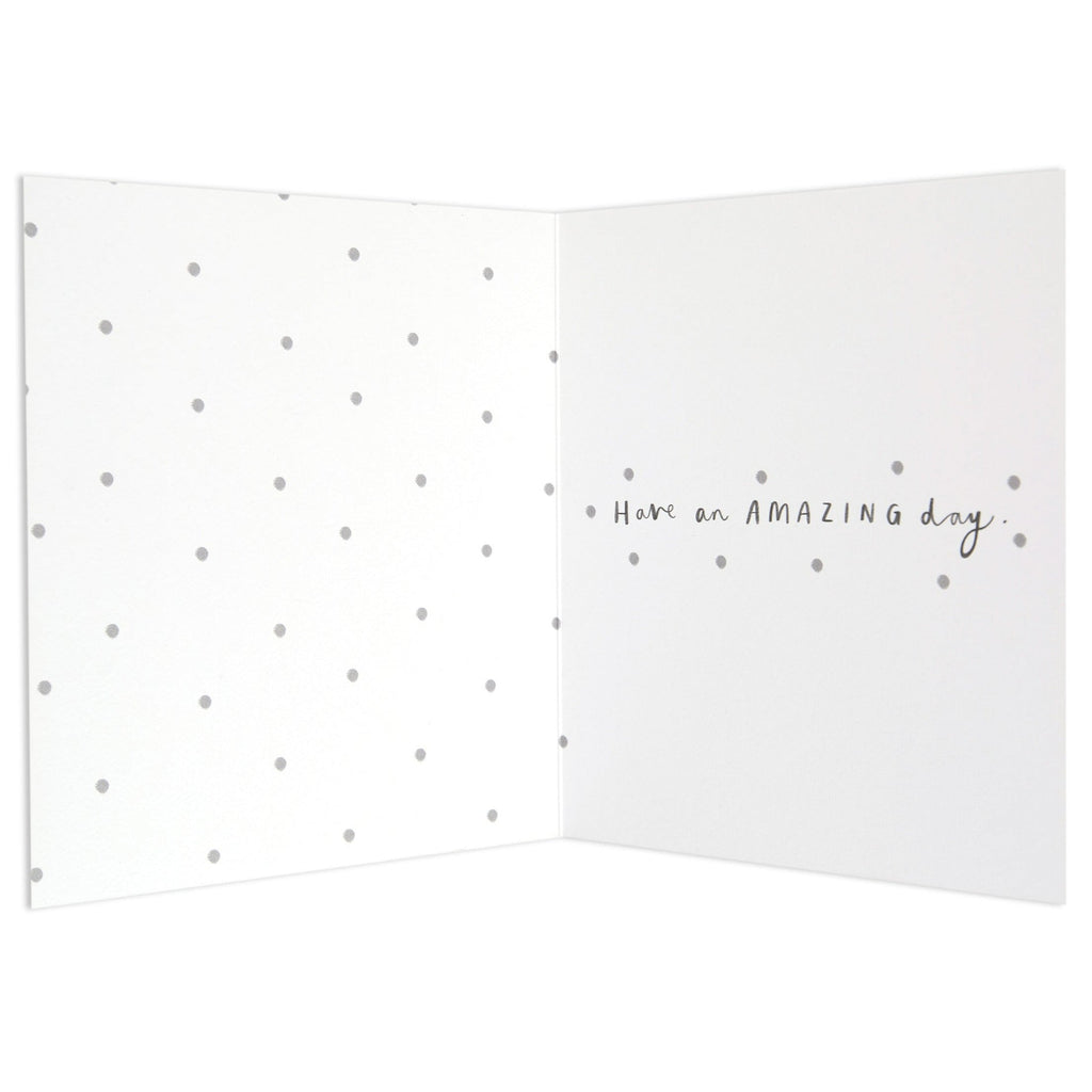 Sweet Polka Dot Flamingo Birthday Card