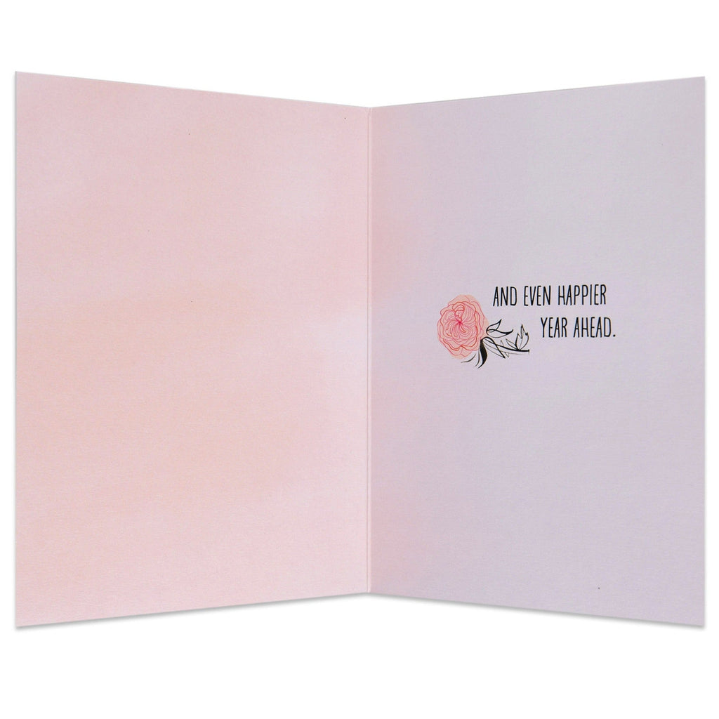 Gorgeous Illustrated Floral Birthday Card