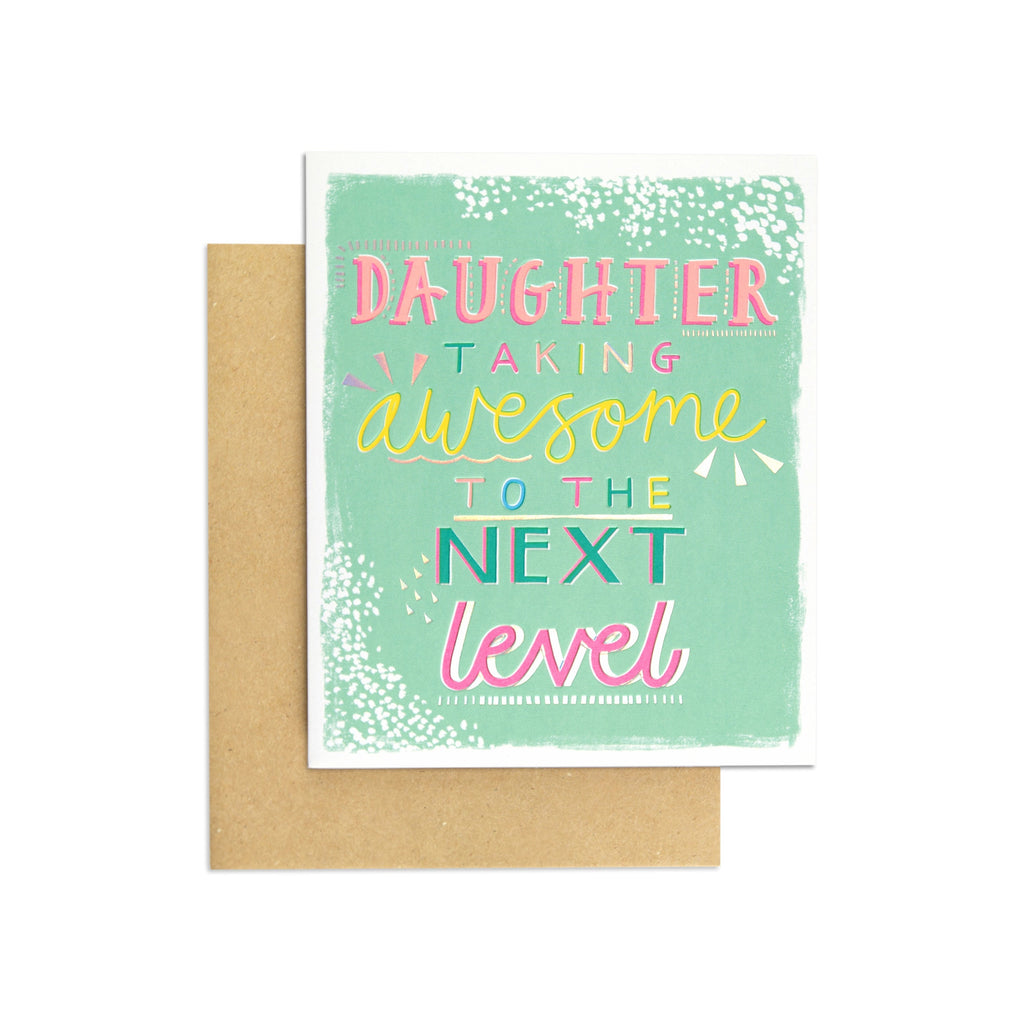 Typically Cool Bright Birthday Card for Daughter