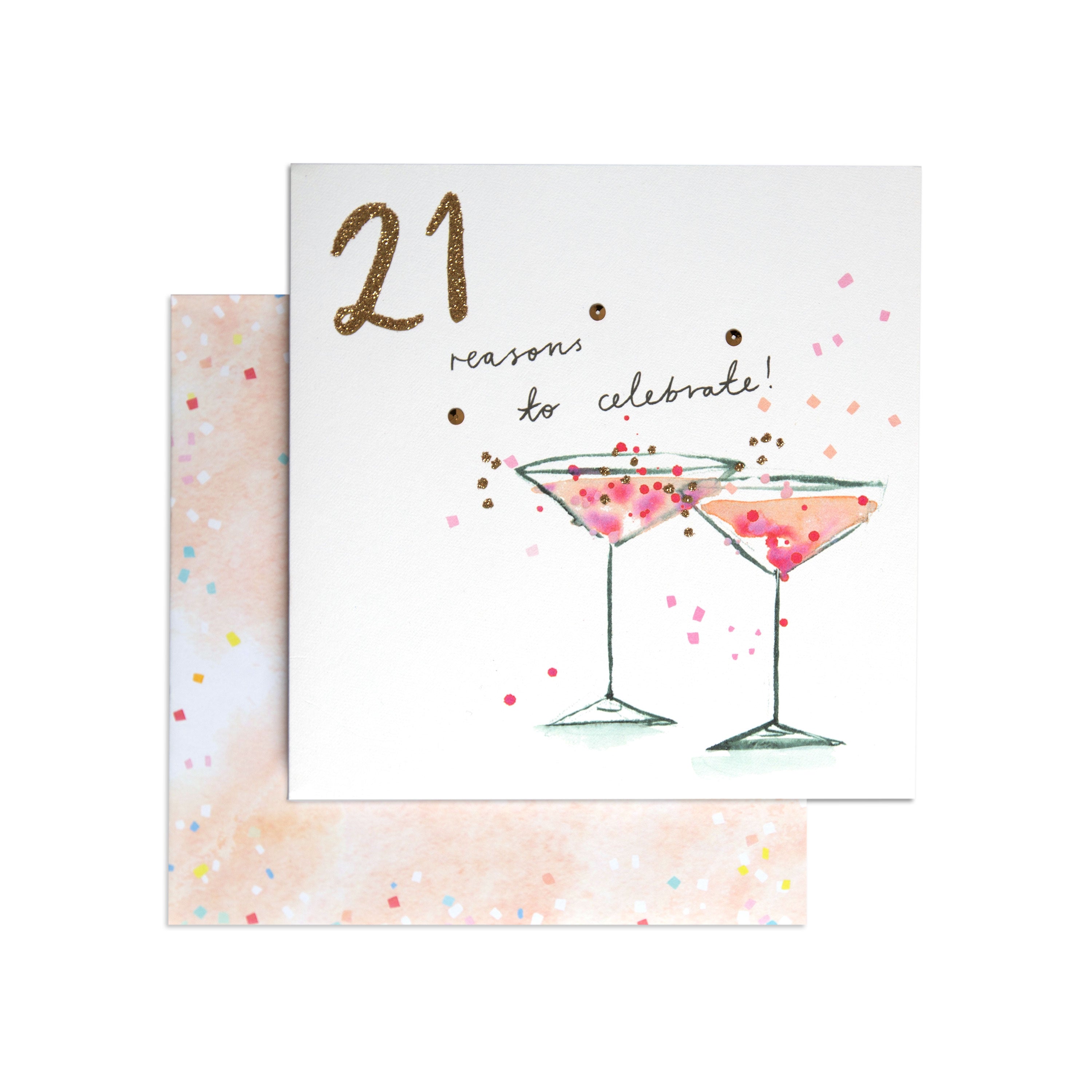 Reasons To Celebrate Classy 21st Birthday Card