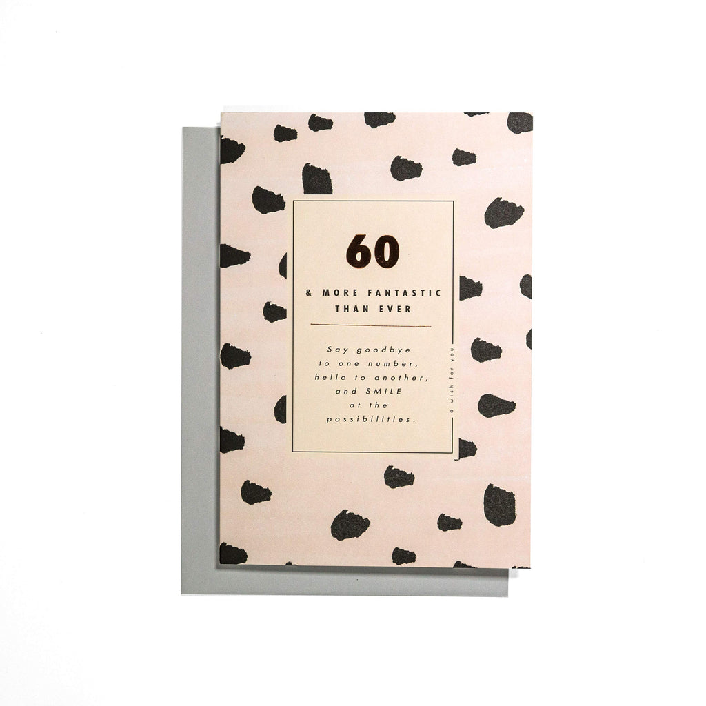 60 & More Fantastic Than Ever Stylish 60th Birthday Card