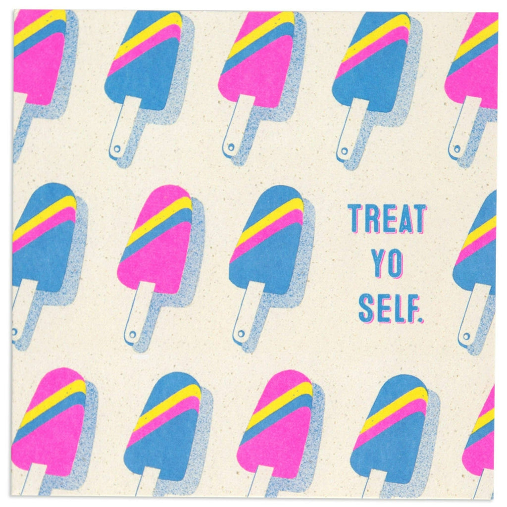 Treat Yo Self Ice Cream Fun Celebration Card