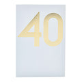 Signature Studio 40th Birthday Card - Four Decades