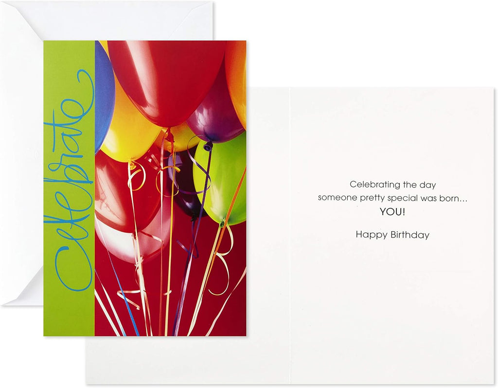 Hallmark Assorted Birthday Greeting Cards (Bright Icons, 12 Cards and Envelopes)