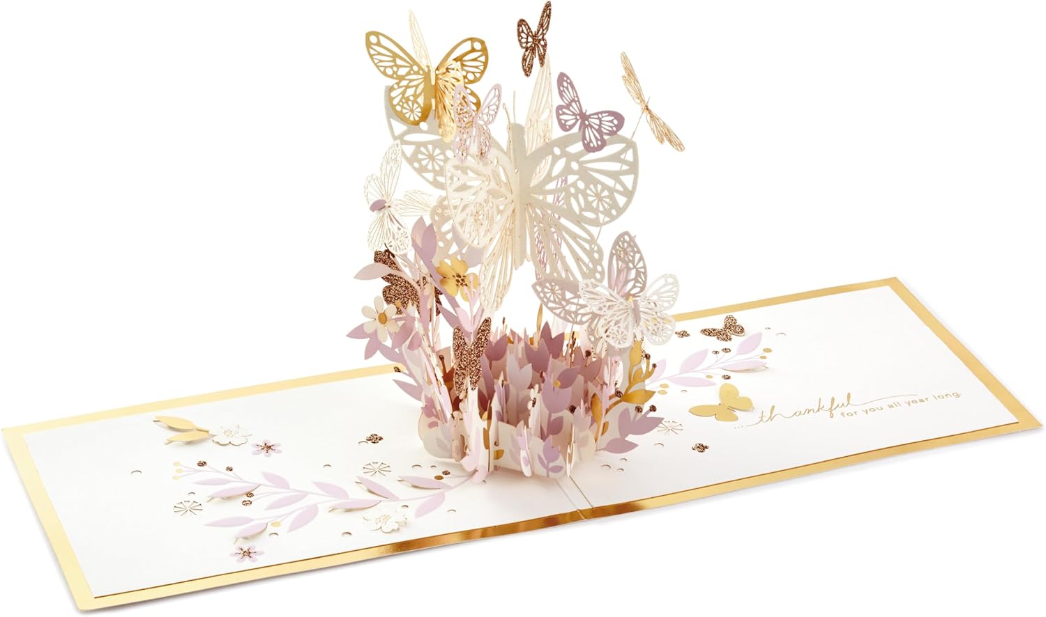 Hallmark Signature Paper Wonder Pop Up Card, Thankful for You (Thinking of You Card, Birthday Card)