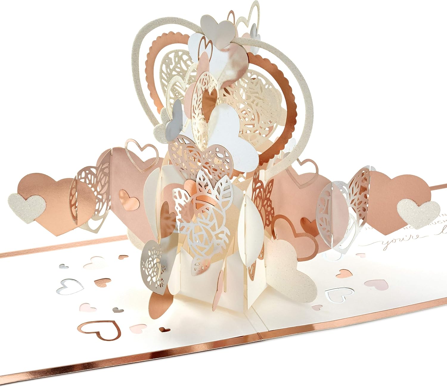 Hallmark Signature Paper Wonder Pop Up Love Card, Love You Hearts (Anniversary Card, Birthday Card, Sweetest Day Card)