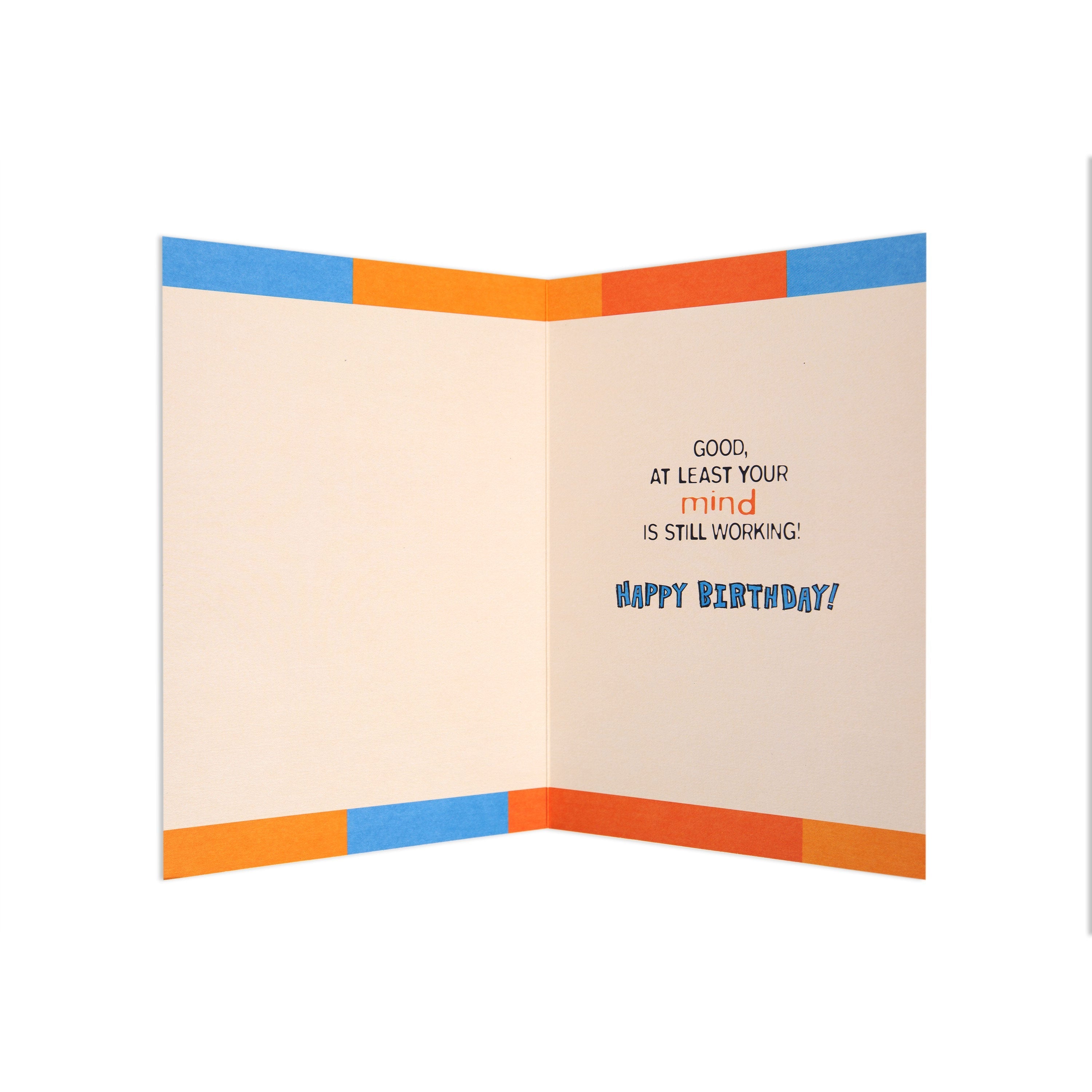 One Year Older Colourful Funny Riddle Birthday Card