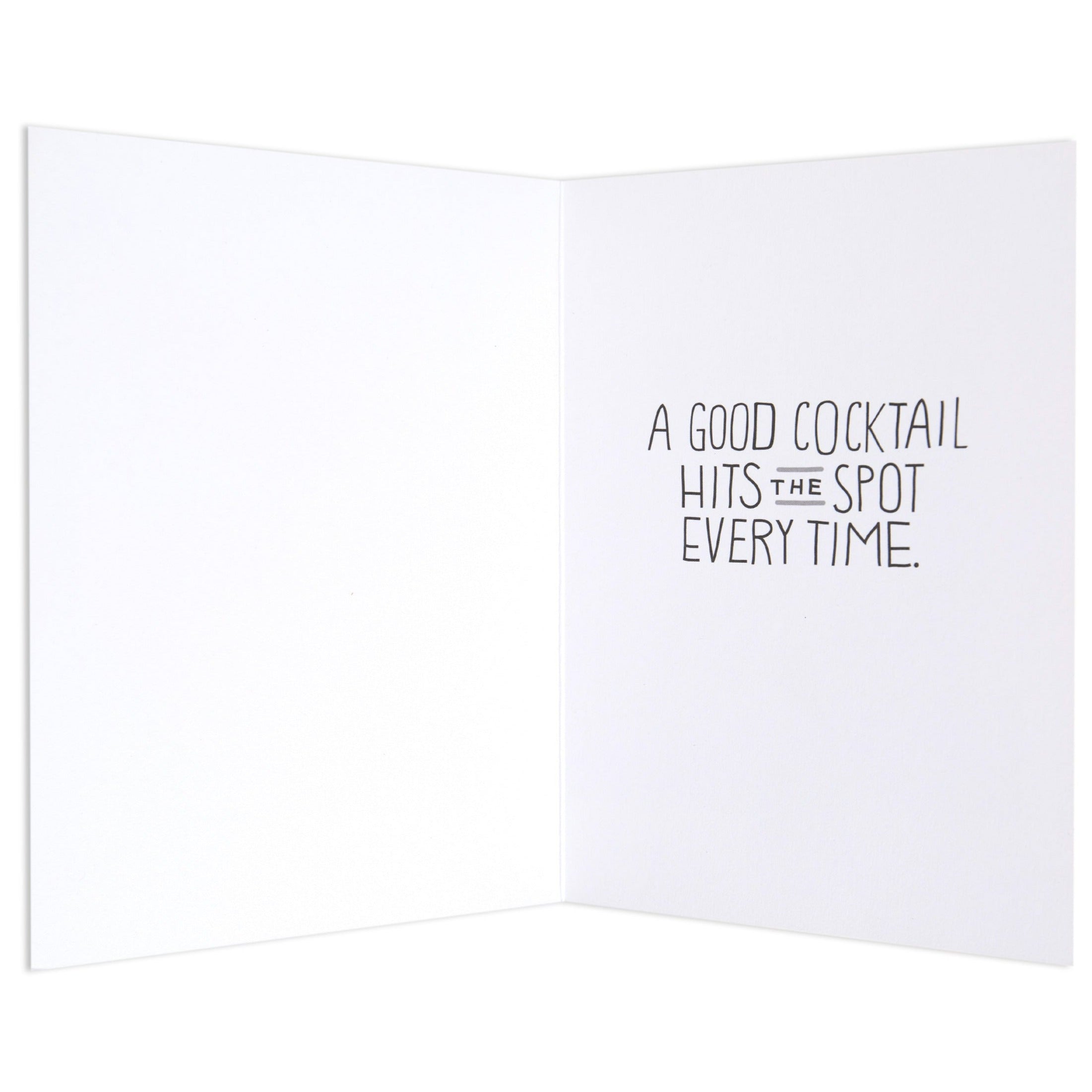Man Vs Cocktail Hilarious Birthday Card