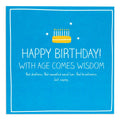 With Age Comes Wisdom Funny Birthday Card