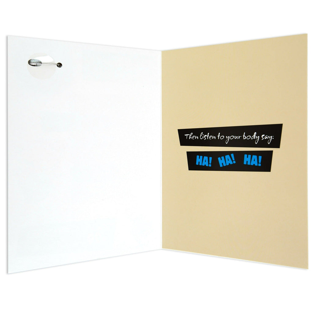 Funny 60th Birthday Card with Detachable Badge