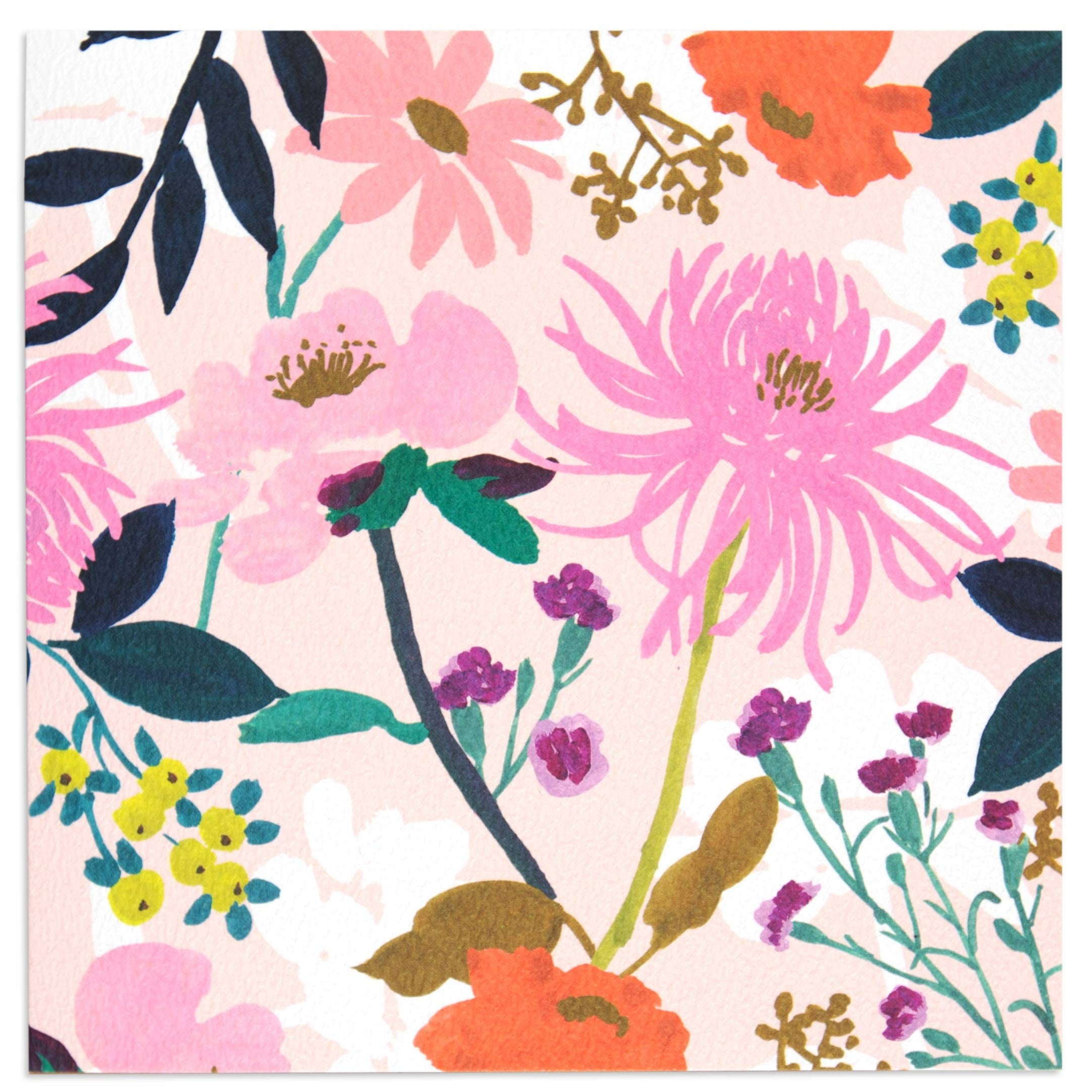 Bright Beautiful Floral Blank Card