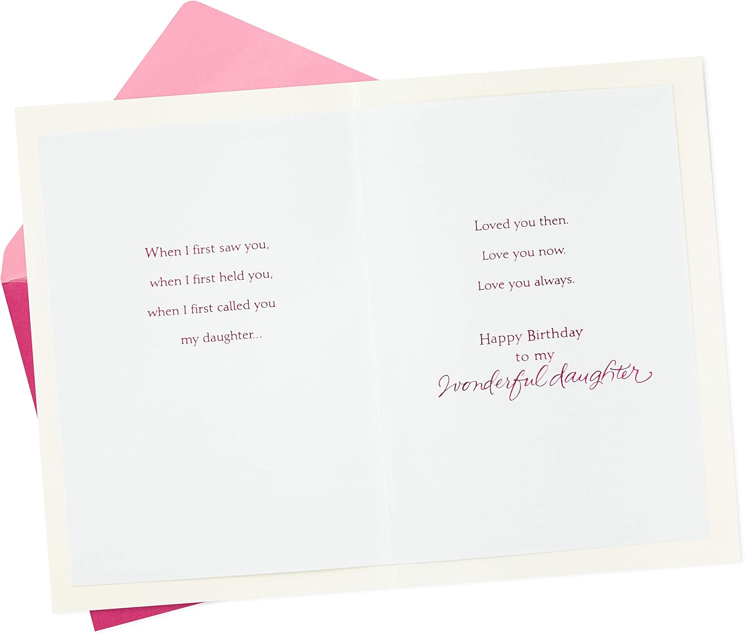Hallmark Birthday Greeting Card for Daughter (Heart Cutout)