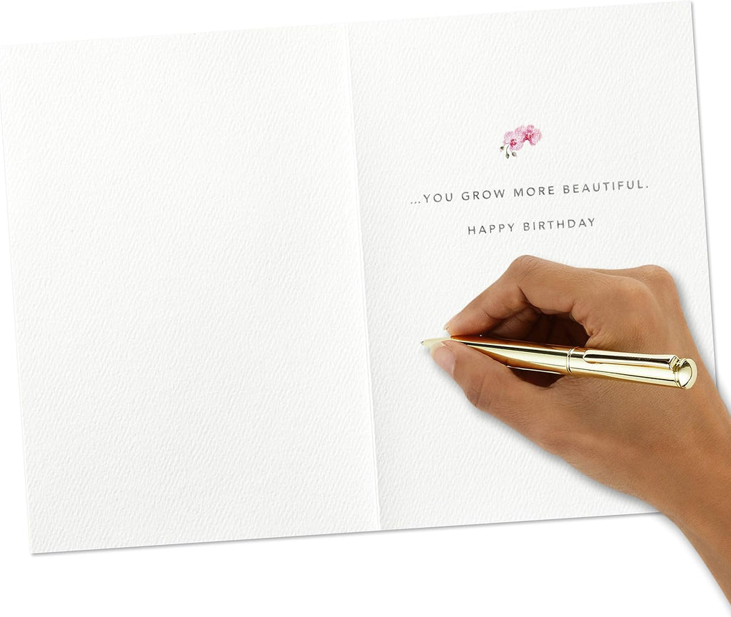 Hallmark Signature Birthday Card for Her (Orchid)