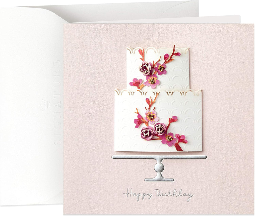 Hallmark Signature Birthday Card for Her (Cake)