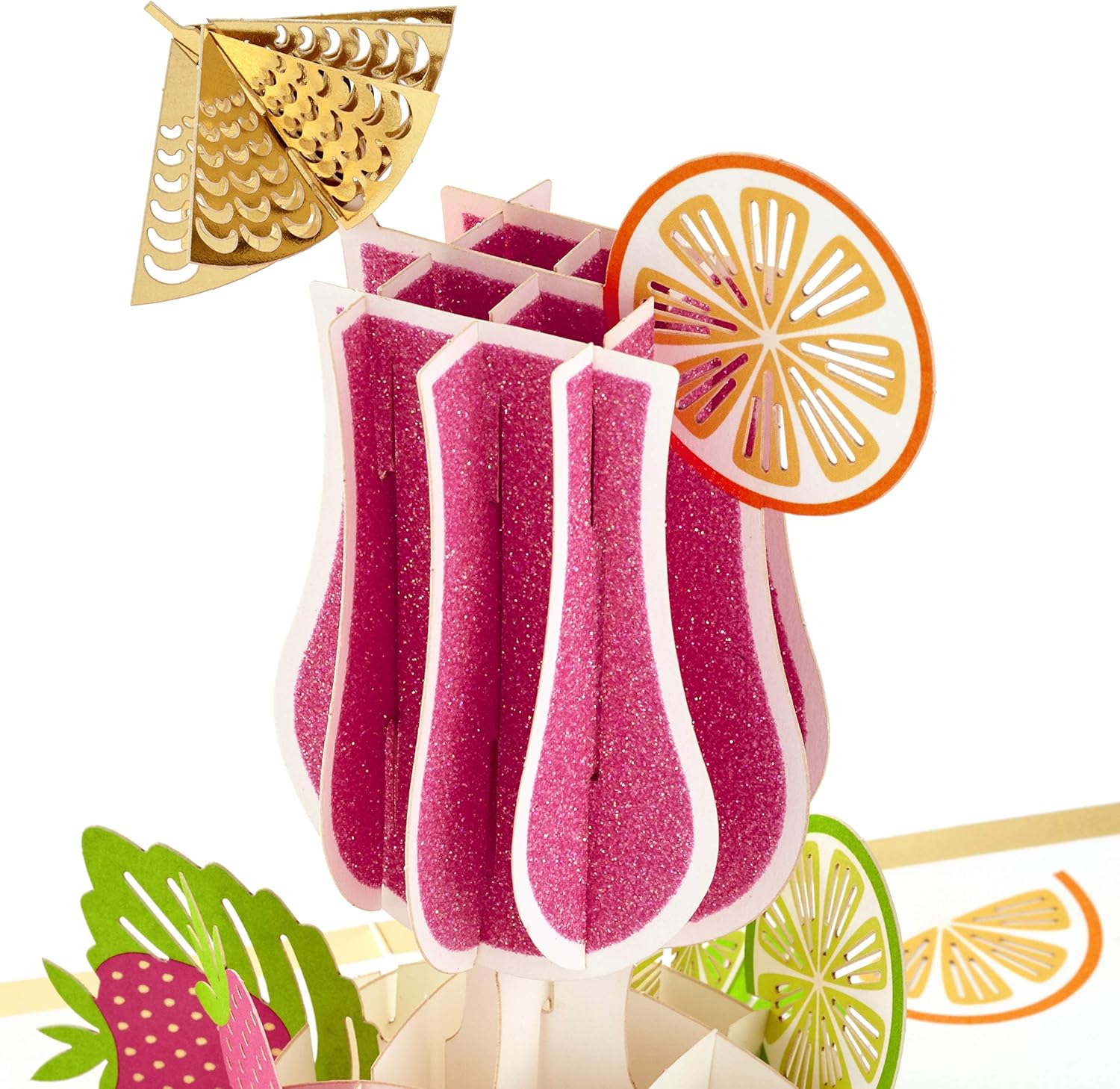 Hallmark Signature Paper Wonder Pop Up Congratulations Card, Birthday Card, College Graduation Card (Cheers, Tropical Drink)