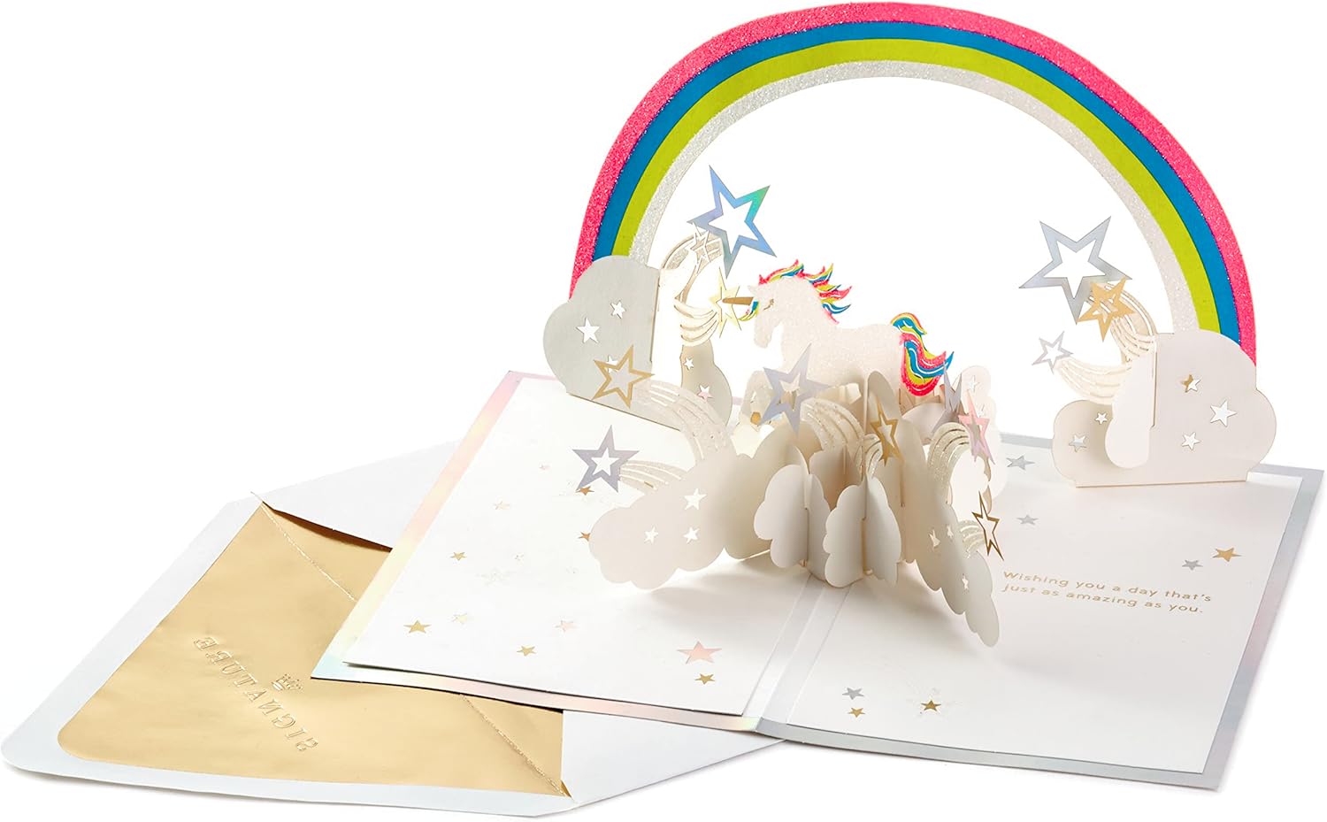 Hallmark Signature Paper Wonder Pop Up Birthday Card (Unicorn, You are Magical)
