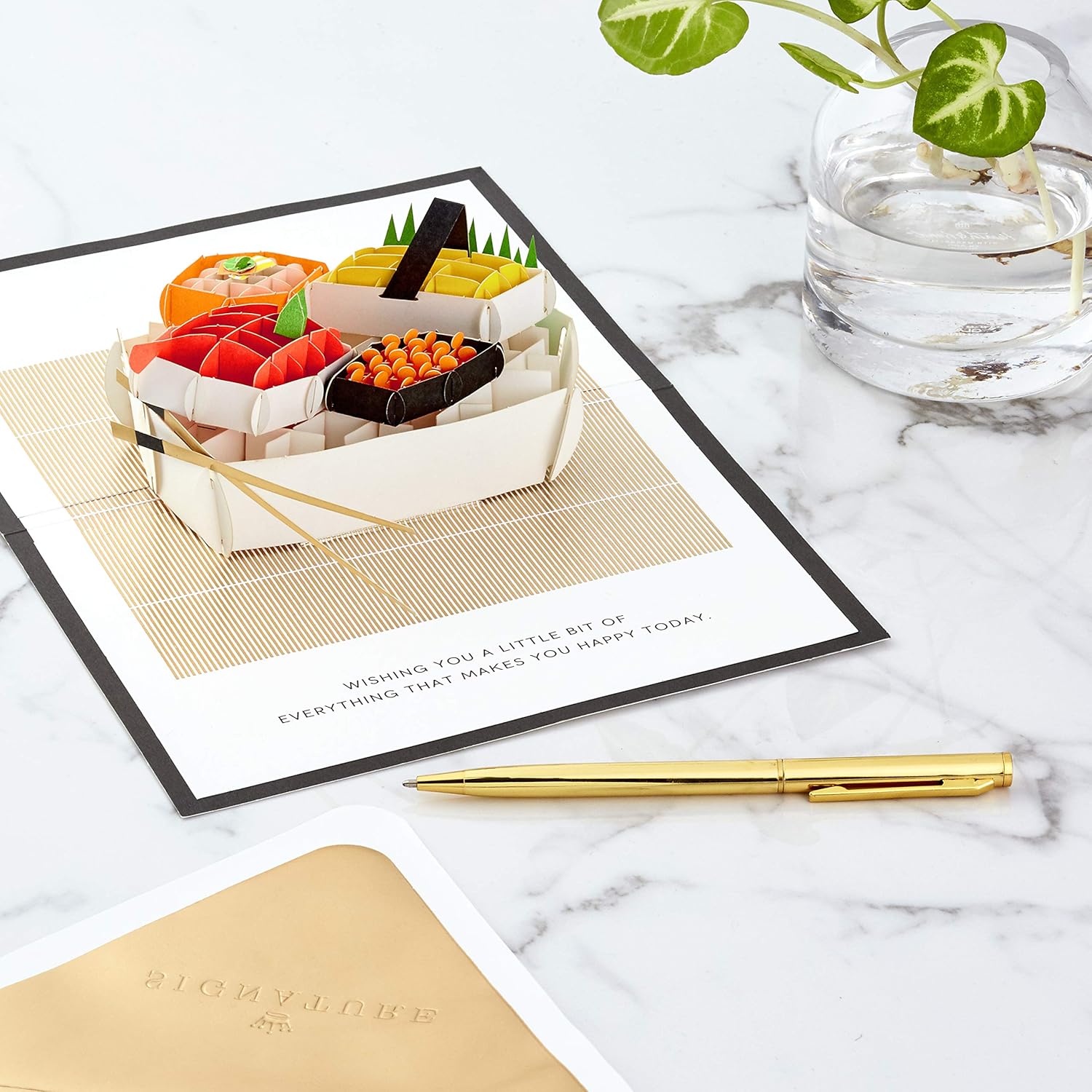 Hallmark Signature Paper Wonder Pop Up Birthday Card (Sushi, Everything That Makes You Happy)