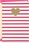Hallmark Signature Women's Birthday Greeting Card (Heart and Stripes)