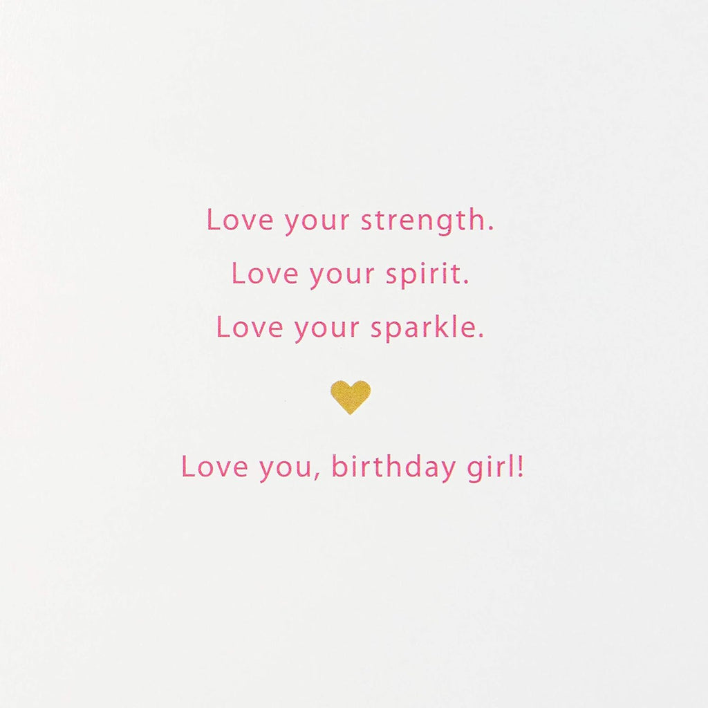 Hallmark Signature Women's Birthday Greeting Card (Heart and Stripes)