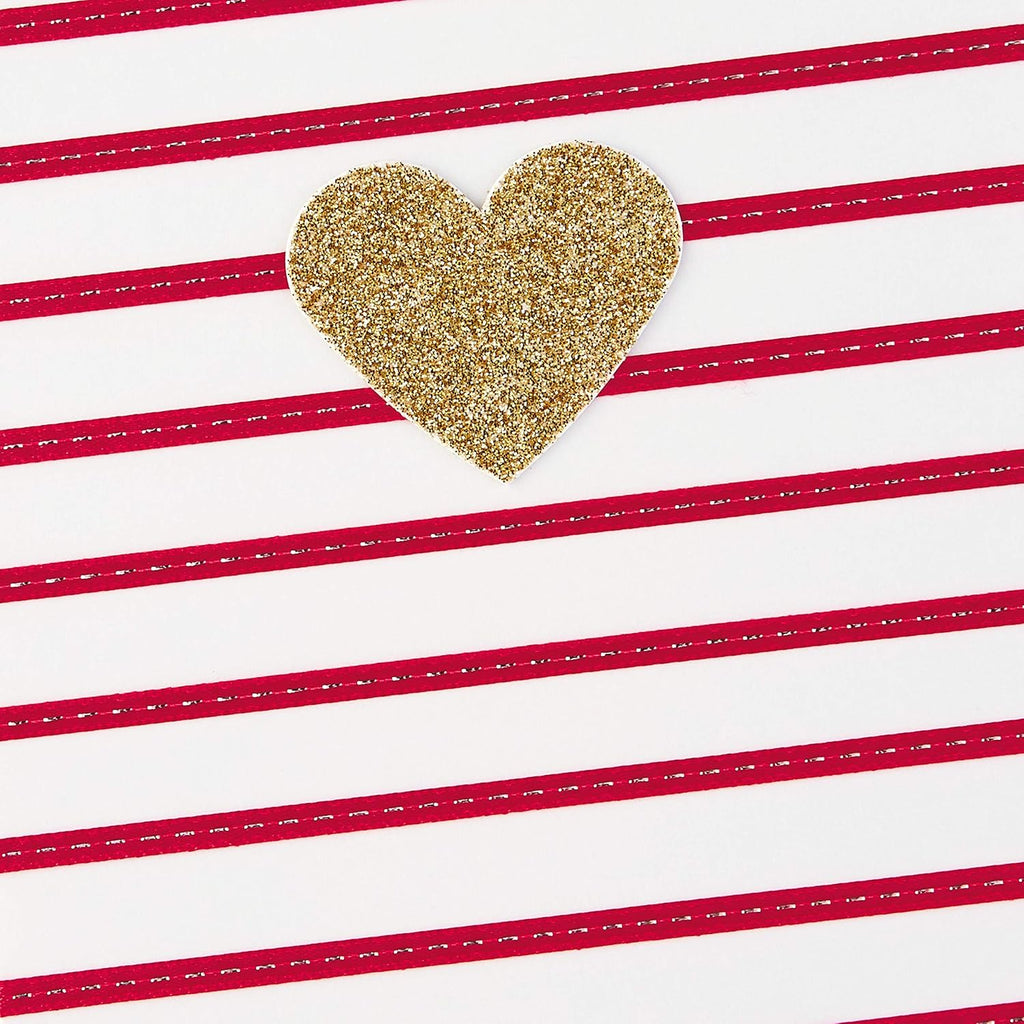 Hallmark Signature Women's Birthday Greeting Card (Heart and Stripes)