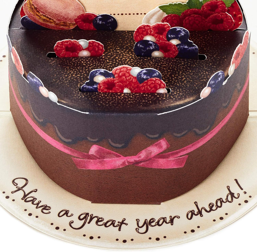 Hallmark Pop Up Birthday Card (Chocolate Cake)