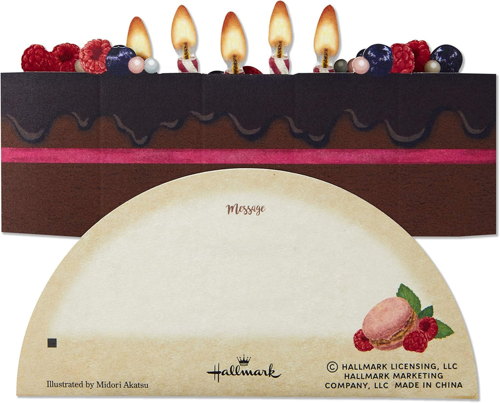 Hallmark Pop Up Birthday Card (Chocolate Cake)