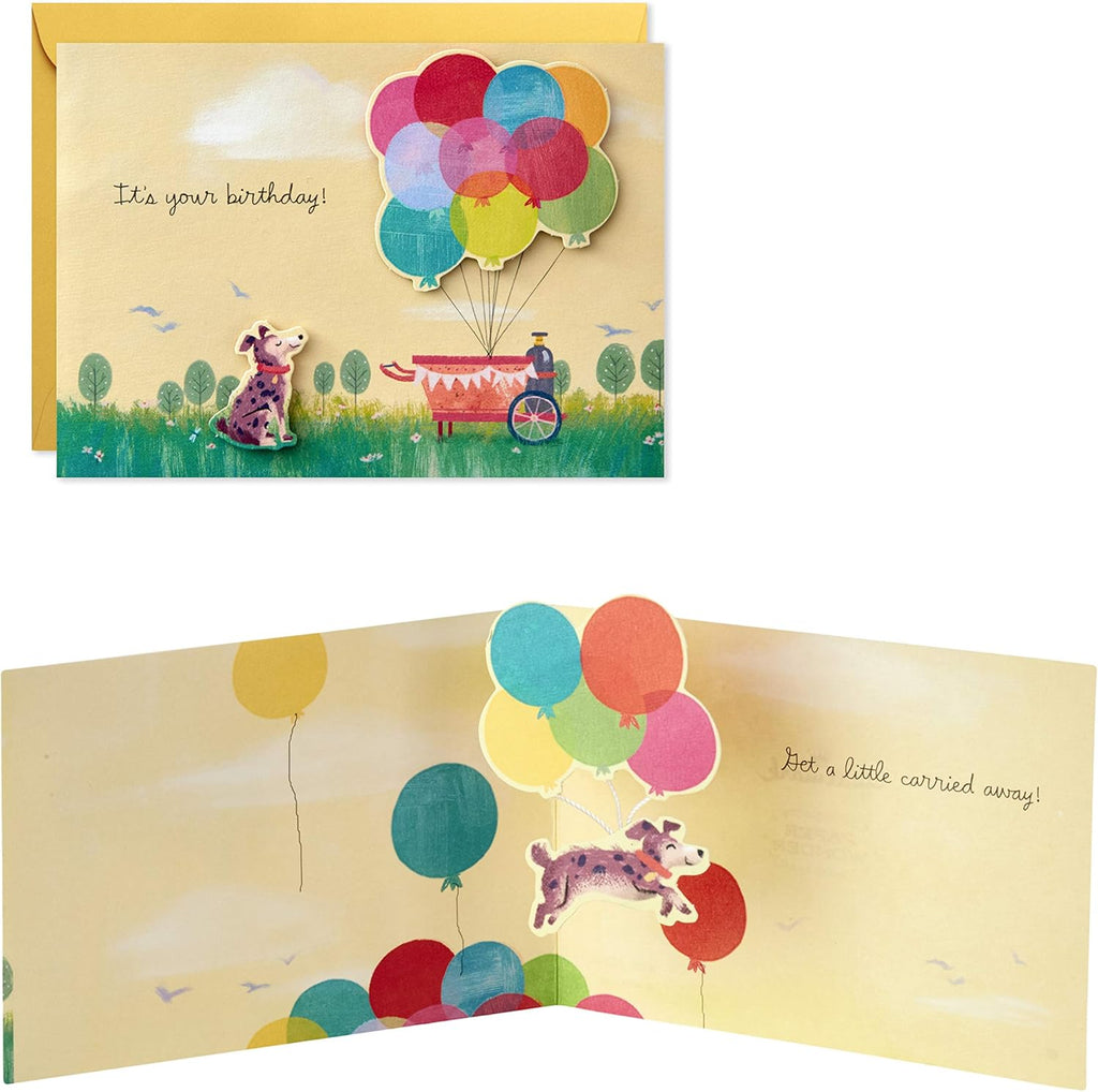 Hallmark Paper Wonder Pop Up Birthday Card (Get Carried Away)
